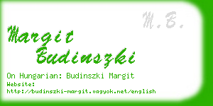 margit budinszki business card